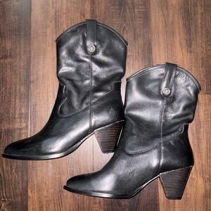 Frye Black Heeled Boots for Women